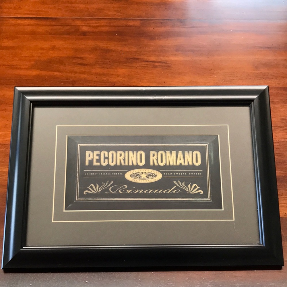 Framed Italian Style Art Print PECORINO ROMANO